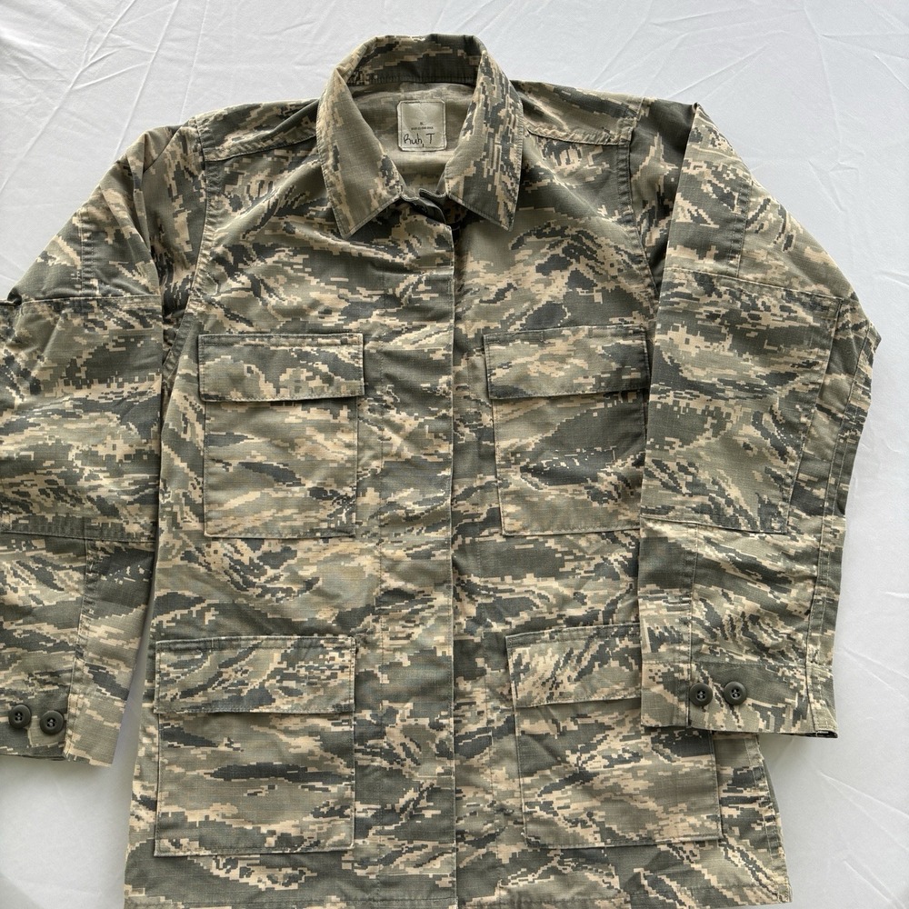 U.S. Air Force ABU Coat 8L Digital Tiger Stripe‎ Camo Ripstop Shirt Jacket